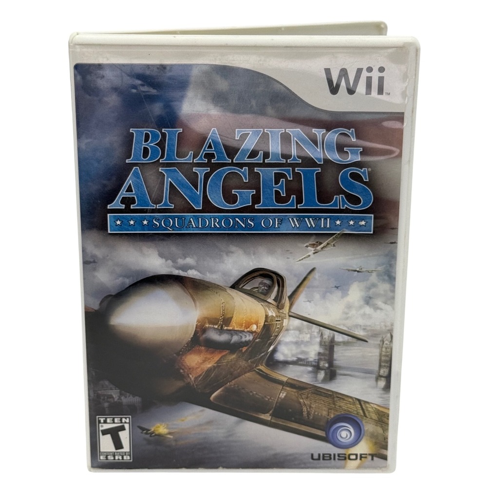 Blazing Angels Squadrons of WWII Nintendo Wii Ubisoft Combat Flight Sim CIB